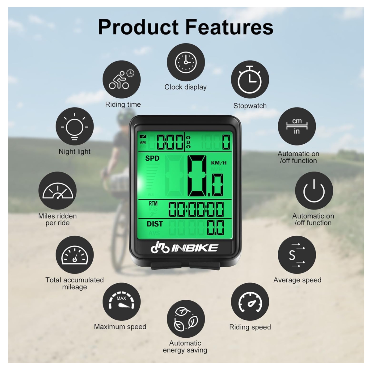 Miniatura 6 de Velocimetro Bicicleta Pantalla LCD